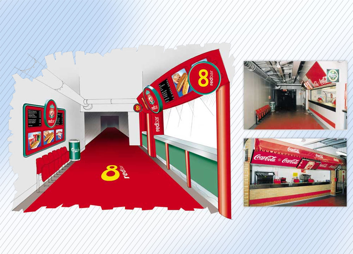 Liverpool Football Club Concourse Kiosk redesign